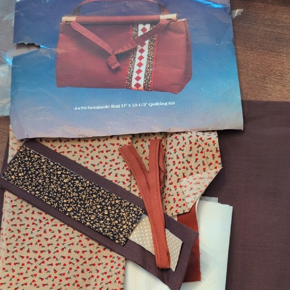 Vintage 70s Seminole Bag Quilting Kit 4470